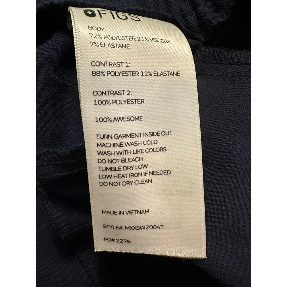 FIGS Technical‎ Collection Mens Tansen Jogger Scrub Pants XXL Tall Blue Medical